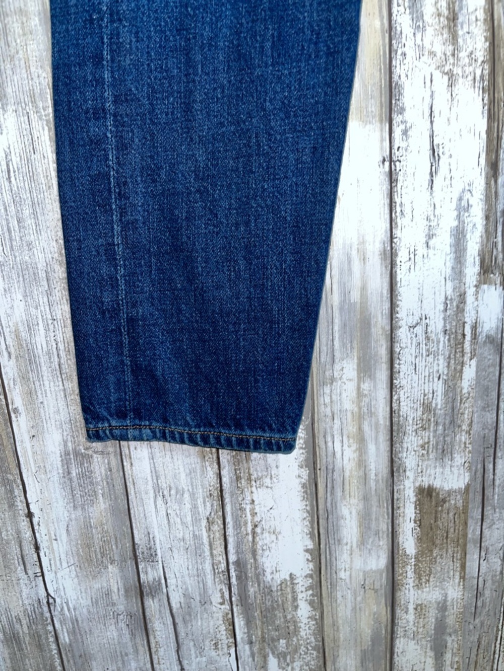 Citizens of Humanity Liya High Rise Classic Fit Crop Jeans Distressed Blue Denim - Picture 4 of 11